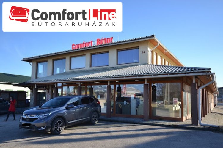 A Comfort Line Bútoráruház Veszprém – a Házgyári úti áruház kívülről